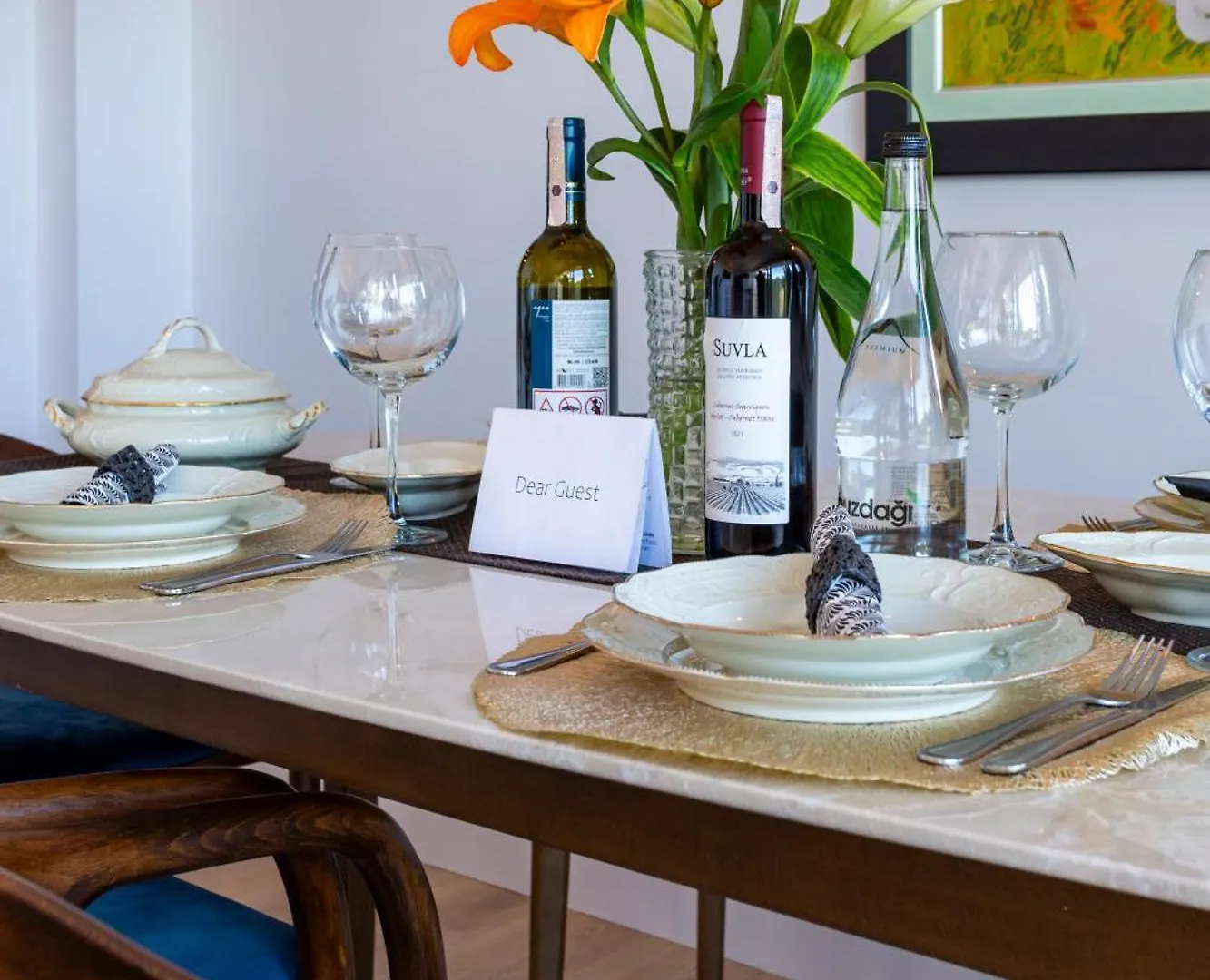 Apartment Bosphorus Designer Suite Seperate Guest Room Istanbul